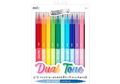 Ooly Dual Tone Brush Tip Markers 12 pk