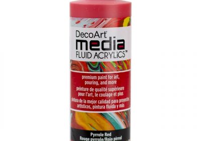 DecoArt Media Fluid Acrylic Pyrrole Red 8 fl. oz.