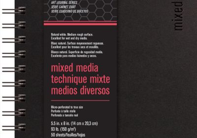 Bee Mixed Media Pad Natural White 8.5” x 11” 93 lb.