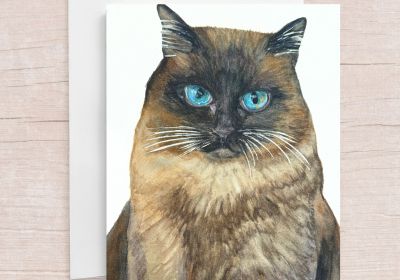 Yui Kinney Art-Siamese Cat