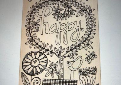 Happy Plywood Painting Board