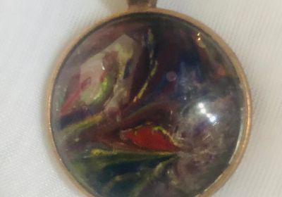 Acrylic Pour Necklace 37