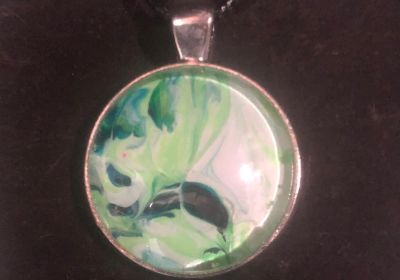 Acrylic Pour Necklace 41