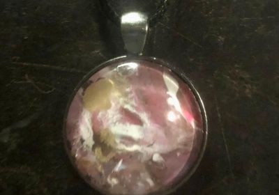 Acrylic Pour Necklace 42