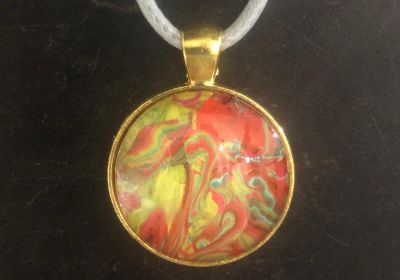 Acrylic Pour Necklace 45