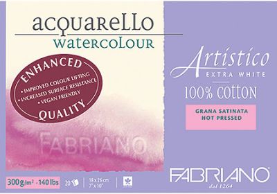 Fabriano Artistico WC Block 140LB 20 Sht 9X12 EW CP