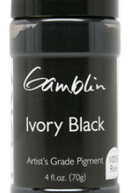 Gamblin Dry Pigment Ivory Black 4 fl oz