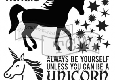 TCW Unicorn 6 x 6 Stencil