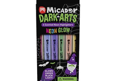 Micador Dark-Arts 6 Scented Neon Glow Highlighters