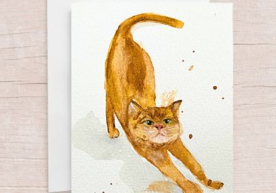 Yui Kinney Art-Cat Pose