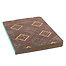 Limited Edition Fashion Journals, Kraft Paper, Deco Diamond Arcadia (Green), Lined