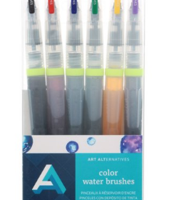 Art Alternatives Color Water Brushes Set 6 