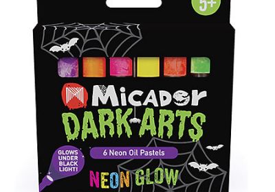 Micador Dark Arts Neon Glow Set of 6 Oil Pastels
