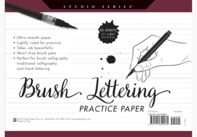Brush Lettering Practice Paper