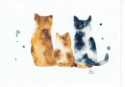 Yui Kinney Art-3 Cats