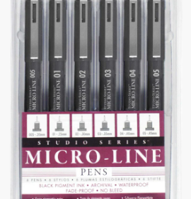 Micro-Line Pen Set 6