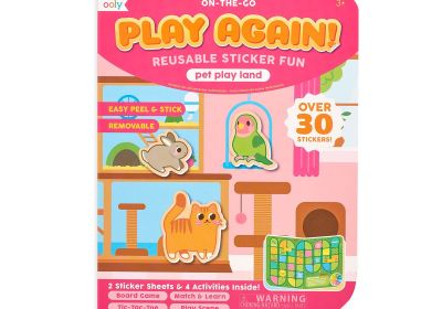 Ooly Play Again! Reusable Sticker-Pet Play Land