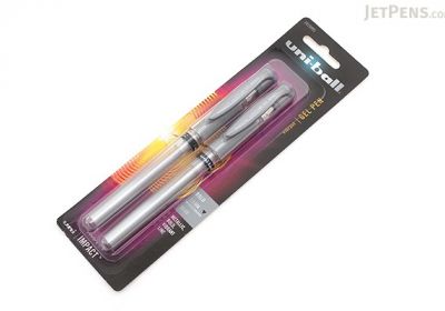 Uniball silver gel pen 2pk