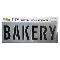 TCW DYI sign stencil Bakery