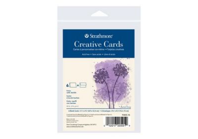 Strathmore Creative Cards Ivory w/Deckle Announcement Size