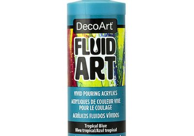 DecoArt Fluid Art Ready-To_Pour Acrylic Sky Blue 8 oz.