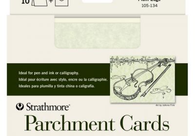 Parchment Cards Smooth Surface /Plain Edge 5X6.75 10 PACK