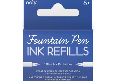 Blue Fountain Pen Ink Refills 5 pk