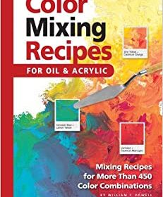 Color mixing recipes for oil and acrylic