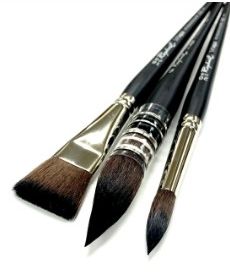 Raphael Stradivarius Imitation Kolinsky Round Extra Short Spotter Brush 2/0