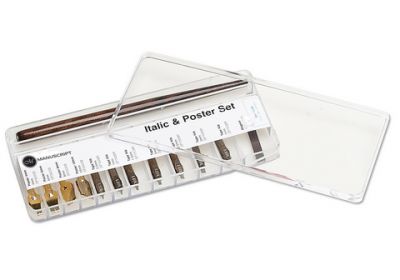 Manuscript Italic and Poster Dip Pen Set