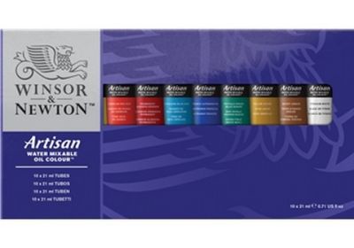 Winsor & Newton Artisan Water Mixable Oil Color Set 10 0.4 US fl oz