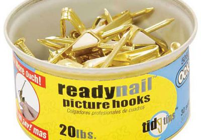 Readynail Picture Hooks Tin 30 sets