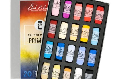 JR Hand rolled Pastel set 20 Color Wheel Primary