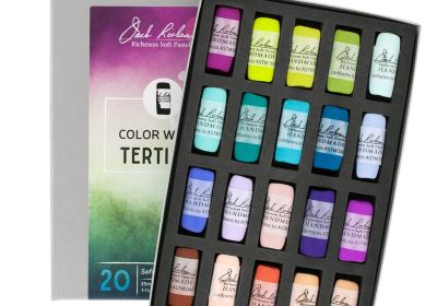 JR Hand rolled Pastel set 20 Color Wheel Tertiary