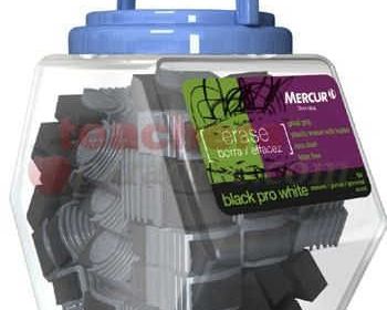 Mercur Black Plastic Eraser