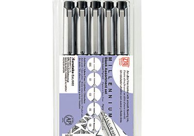 Zig  Millennium Black Assortment Set