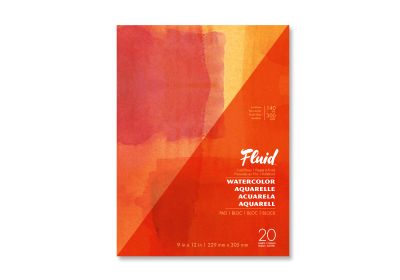 Fluid Cold Press 140lb 9 x 12 Pad 20 Shts