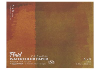 Fluid Cold Press 140lb 9 x 12 Easy Block 15 Shts