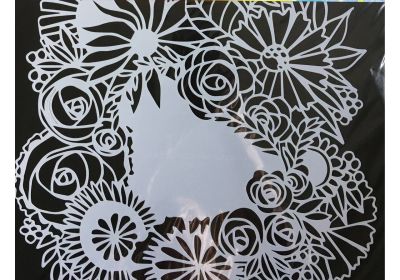 TCW 12x12 Stencil Floral Statement