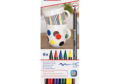 Edding Porcelain Brushpen Set 6