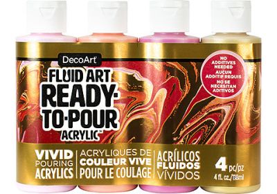 DecoArt Fluid Art Ready-to-Pour Sets -Soothing Nature