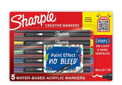 Sharpie Creative Acrylic Paint Marker Set 5-Bullet