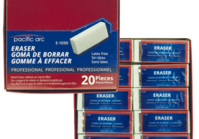 Pacific Arc Soft White Plastic Eraser