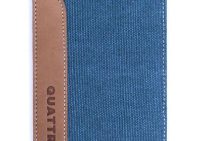 Quattro Journal Canvas Holder Steel Blue 4.5IN X 5.5IN
