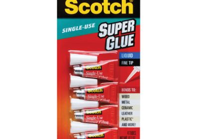 Scotch Liquid Super Glue-Single Use 4 pk
