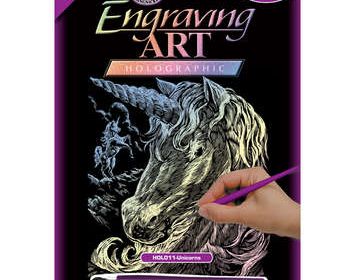 R&L engraving unicorn