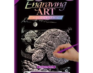 R&L engraving sea turtle