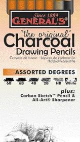 Generals Charcoal Draw Pencil Set 