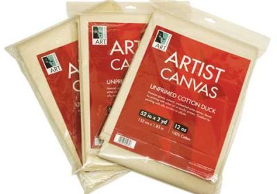 Unprimed Cotton Canvas Folds, 5 oz. - 62