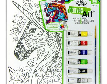 R&L Canvas Art Paint Unicorn
